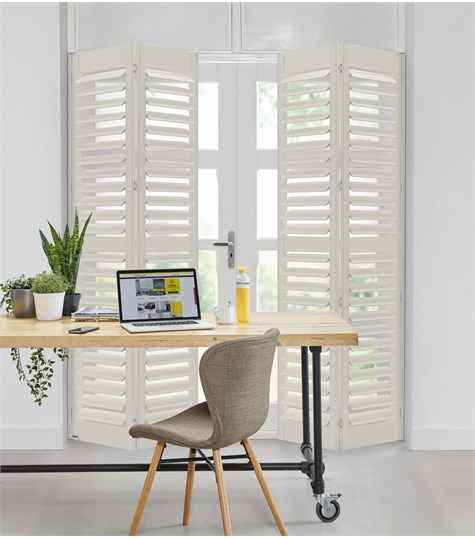 Grijze Shutter Woodlore Plus 76mm