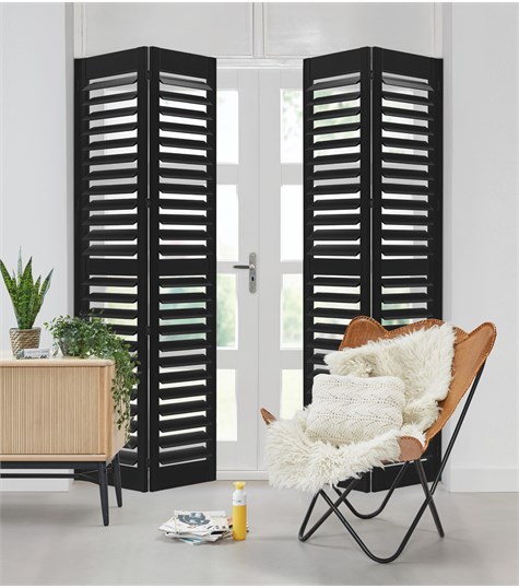 Zwarte Shutter Woodlore Plus 63mm