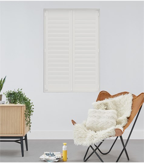 Shutter Bright Wood 89mm (Decorators White 63)