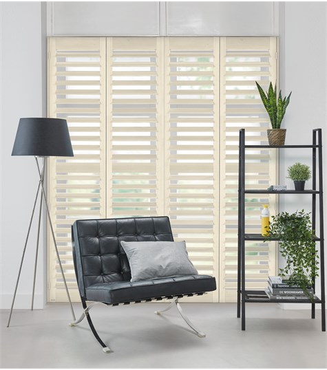 Witte Shutter 89mm Op Maat (White Matte NW1003 1003)