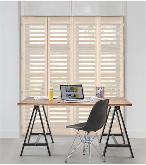 Witte Shutter 89mm Op Maat (Limed White NW110 110)