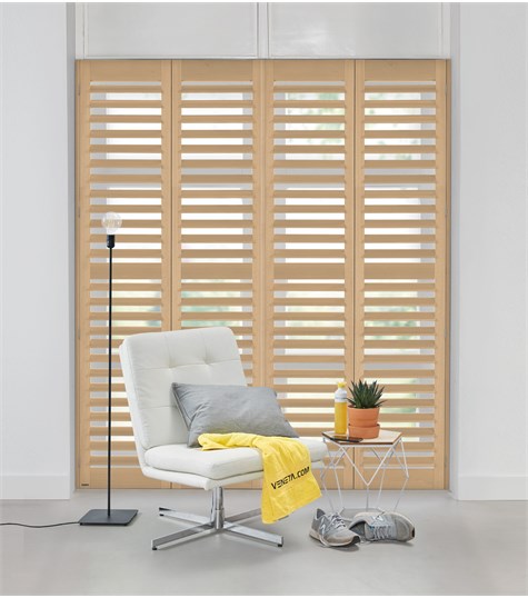 Bruine Shutter 89mm Op Maat (Taupe NW114 114)
