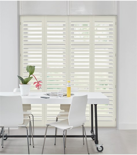Witte Shutter 89mm Op Maat (Dove NW602 602)