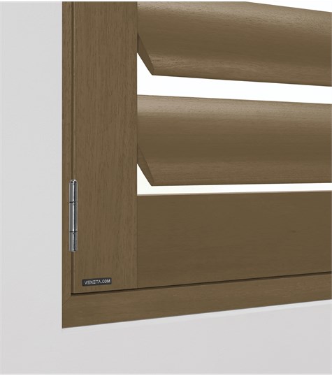 Bruine Shutter 114mm (Weathered Teak NW109 109)