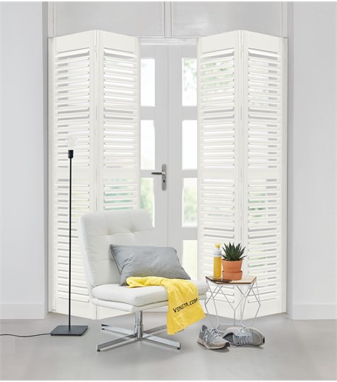 Witte Shutter Bright Wood 63mm