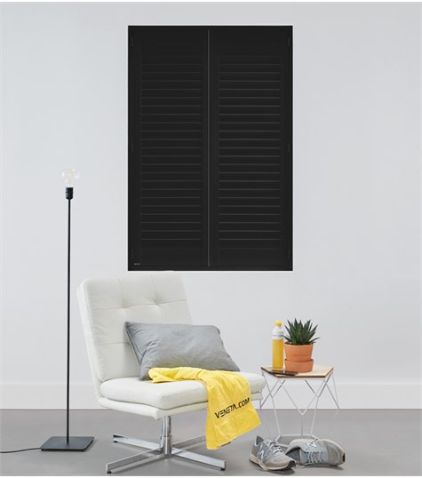 Shutter Bright Wood 63mm (Classic Black 836)