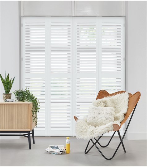 Witte Shutter 63mm Op Maat (Aura White NW076 76)