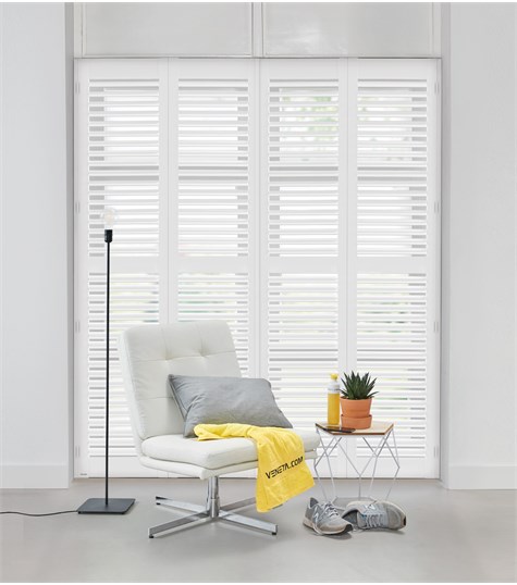 Witte Shutter 63mm Op Maat (True White NW600 600)