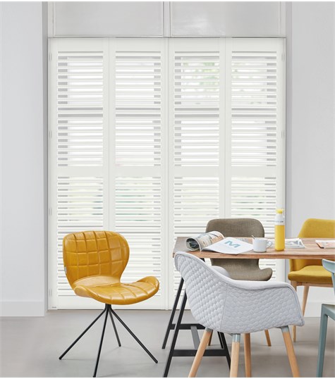 Witte Shutter Woodlore Plus 63mm Op Maat (TS White WP090 90)