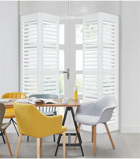 Witte Shutter Bright Wood 76mm