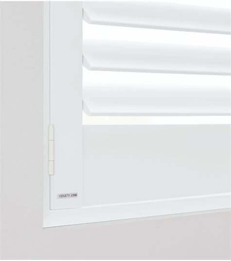 Witte Shutter Bright Wood 76mm (Aura White BW076 76)