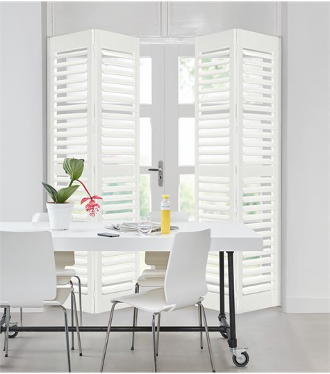 Witte Shutter Bright Wood 76mm