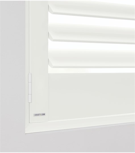 Witte Shutter Bright Wood 76mm (TS White BW090 90)