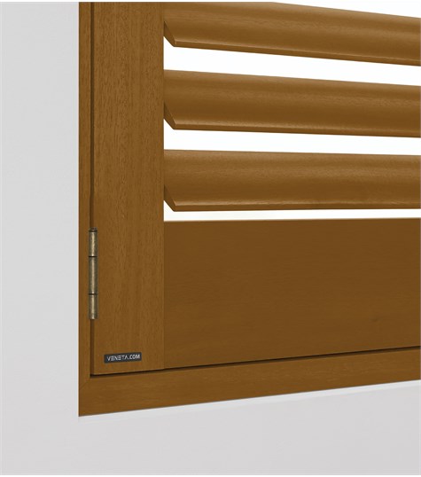 Bruine Shutter 76mm (Old Teak NW230 230)