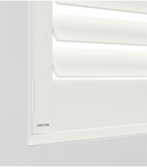 Witte Shutter Woodlore Plus 76mm (Extra White WP002 2)