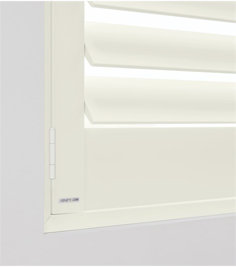 Witte Shutter Bright Wood 89mm (Bright White BW004 4)