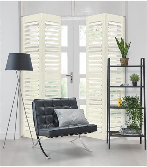 Witte Shutter Bright Wood 89mm