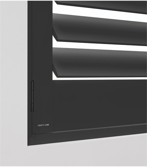Zwarte Shutter Bright Wood 89mm (Gray Black BW017 17)