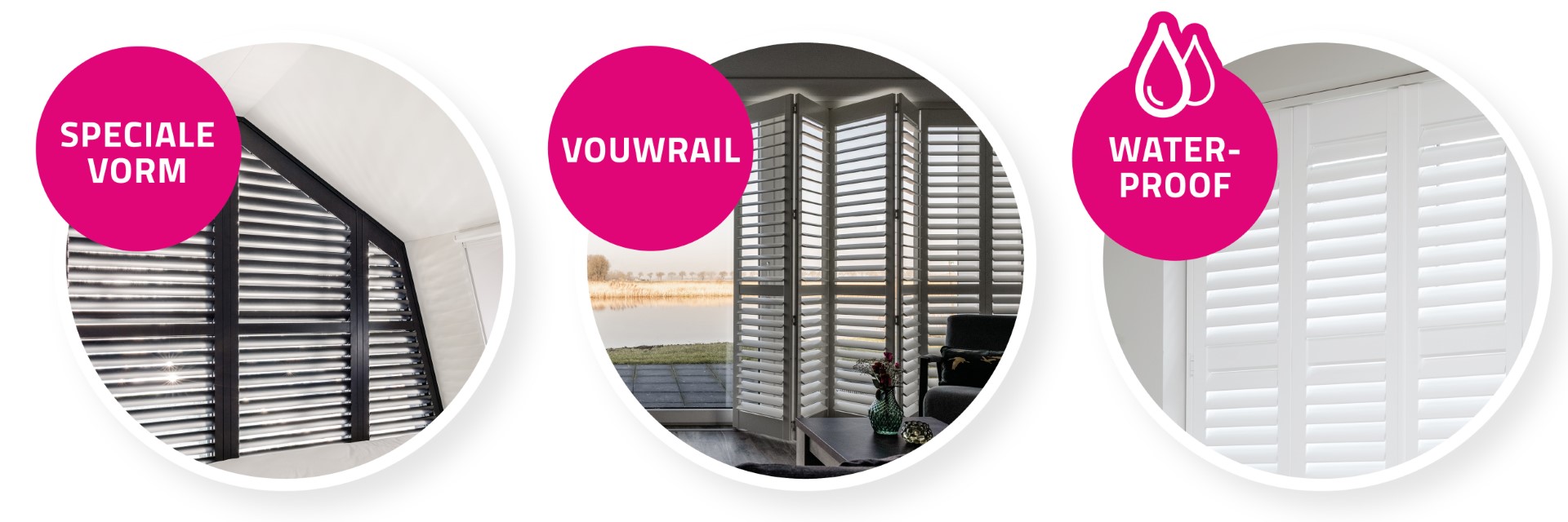 Shutters voor elk type raam
