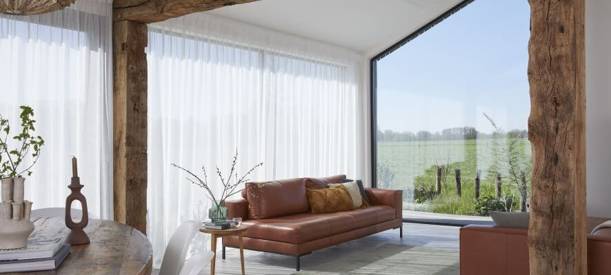 Gordijnen voor grote ramen