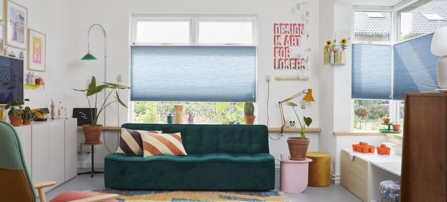 Plisségordijnen voor grote ramen