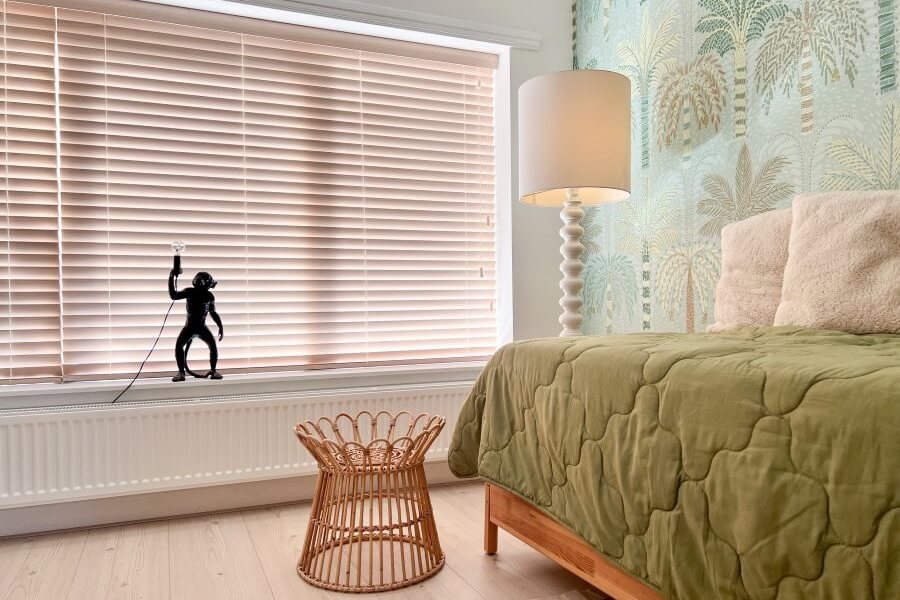 Rustige groene slaapkamer