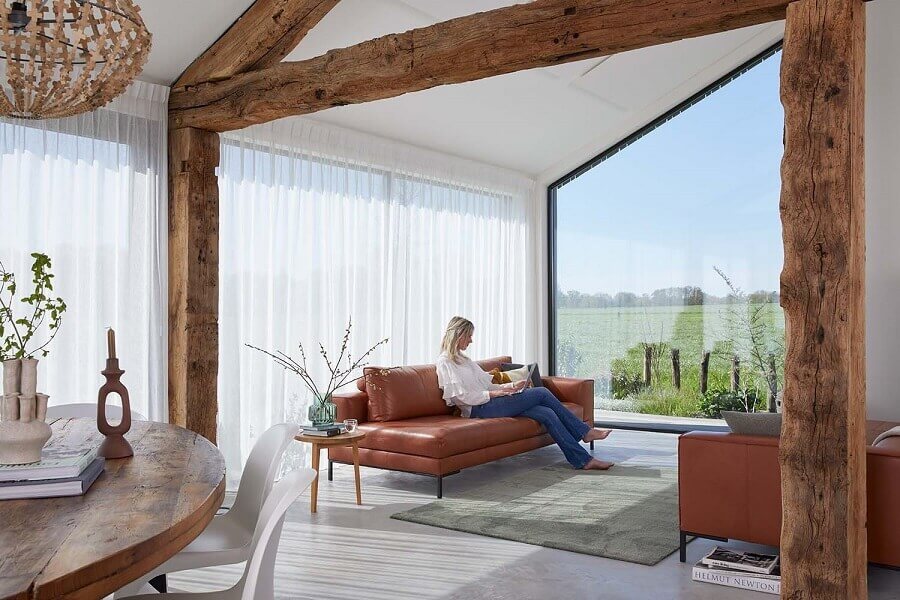 Landelijke keuken met hout accenten