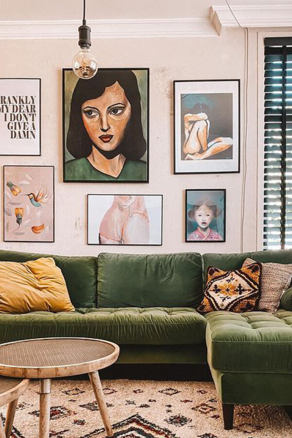 Huiskamer inspiratie met natuurlijke tinten