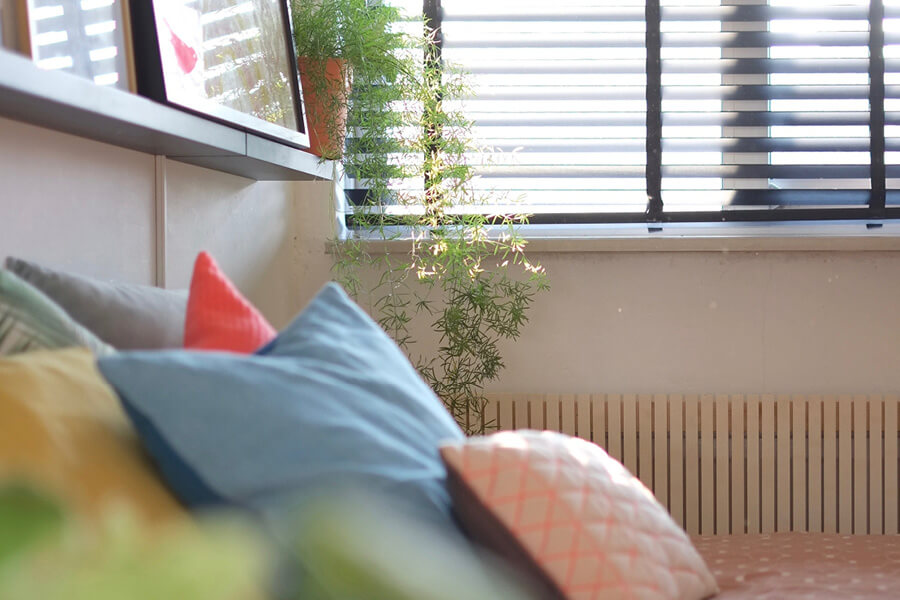 Lichte kleuren in de slaapkamer